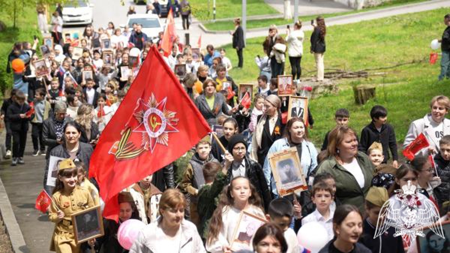 В преддверии Дня Победы в воинской части Росгвардии прошли торжественные мероприятия 