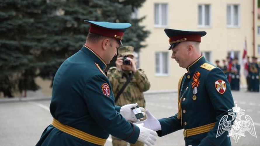 В преддверии Дня Победы в воинской части Росгвардии прошли торжественные мероприятия 
