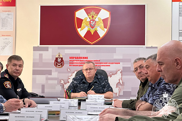В УПРАВЛЕНИИ РОСГВАРДИИ ПО КАБАРДИНО-БАЛКАРСКОЙ РЕСПУБЛИКЕ ПОДВЕли ИТОГИ деятельности за первое полугодие