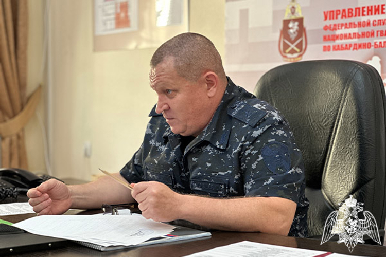 В УПРАВЛЕНИИ РОСГВАРДИИ ПО КАБАРДИНО-БАЛКАРСКОЙ РЕСПУБЛИКЕ ПОДВЕли ИТОГИ деятельности за первое полугодие