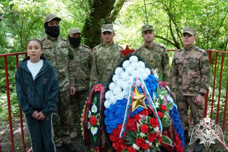 В Кабардино-Балкарии росгвардейцы почтили память героя Великой Отечественной войны