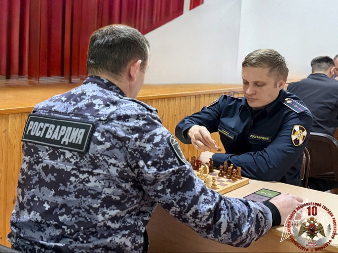 В Управлении Росгвардии по Кабардино-Балкарской Республике состоялся турнир по шахматам