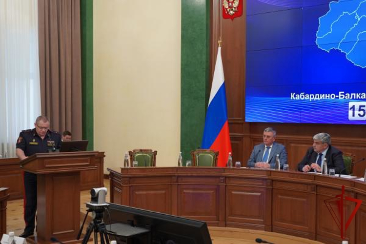 Начальник Управления Росгвардии по Кабардино-Балкарской Республике принял участие в совместном заседании Антитеррористической комиссии и Оперативного штаба 
