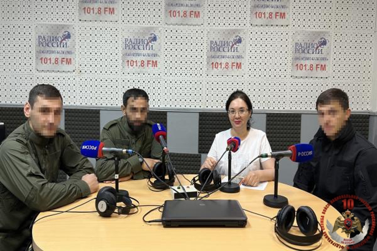 В Кабардино-Балкарии росгвардейцы выступили в эфире спортивной программы на «Радио России»