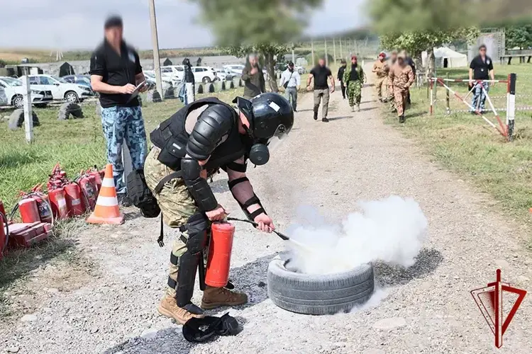 Испытания на право ношения геральдического знака ОМОН прошли на Северном Кавказе