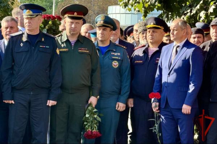 В Кабардино-Балкарии представители Росгвардии приняли участие в памятном митинге